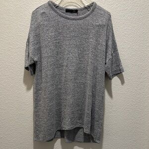 rag‎ & bone Heathered Gray Short Sleeve Top